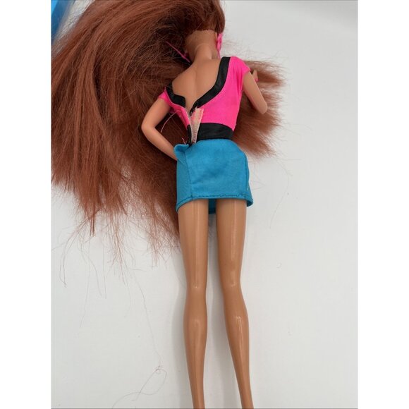 VINTAGE GLITTER HAIR BARBIE DOLL MATTEL # 10968 W/BOX LONG RED HAIR 1993 - Picture 13 of 15